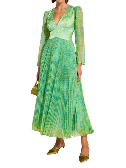 Abito midi pois verde Carla Ruiz | 5141713